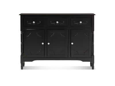 Wood Buffet Table with Drawers & Cabinets - 105 cm