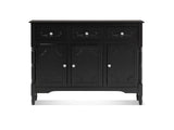 Wood Buffet Table with Drawers & Cabinets - 105 cm