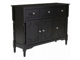 Wood Buffet Table with Drawers & Cabinets - 105 cm