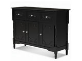 Wood Buffet Table with Drawers & Cabinets - 105 cm