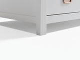3-Piece Solid Wood Coffee Table Set - White