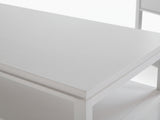 3-Piece Solid Wood Coffee Table Set - White