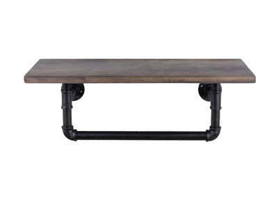 Pipe Shelf with Towel Rack