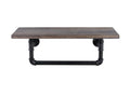 Pipe Shelf with Towel Rack