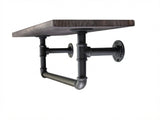 Pipe Shelf with Towel Rack