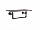 Pipe Shelf with Towel Rack