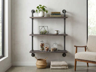 3-Tier Pipe Shelf