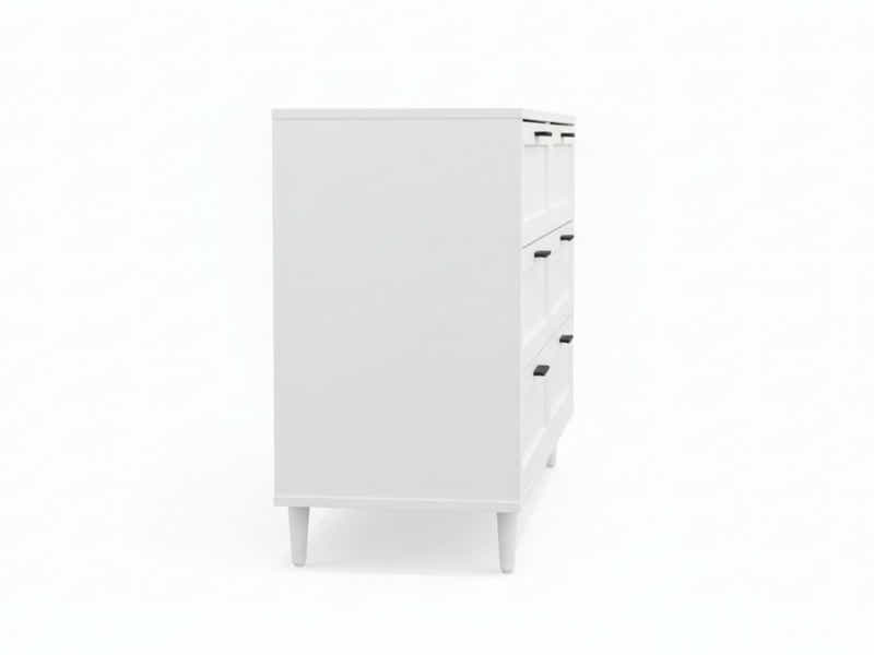 Rechteck 6-Drawer Lowboy - White