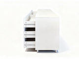 Rechteck 6-Drawer Lowboy - White