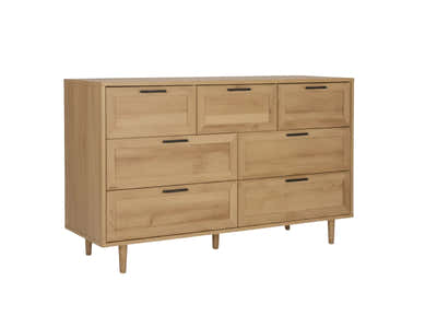Rechteck 7-Drawer Lowboy - Wood