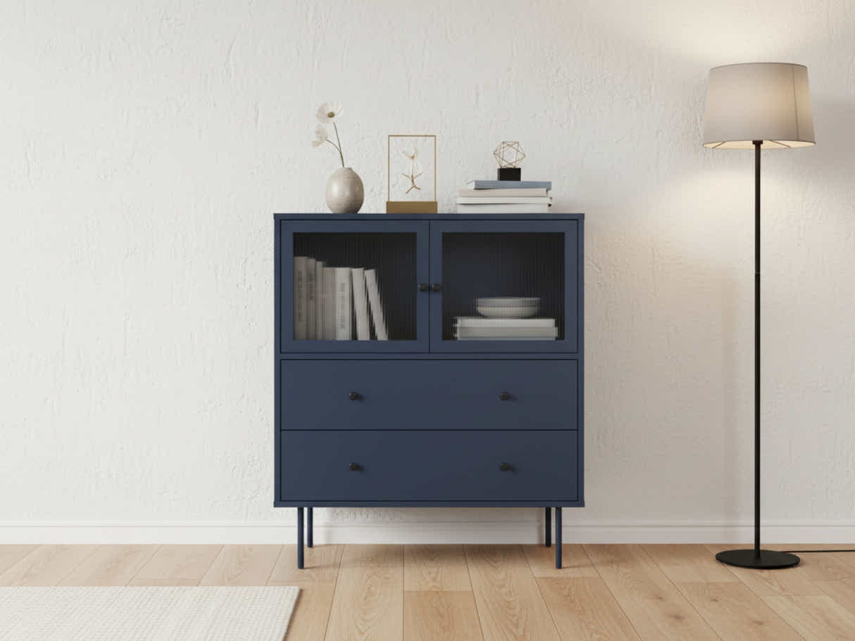 Marinbla Sideboard with Drawers - 80 cm