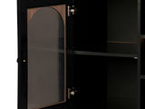 Cambre Black Sideboard with Glass Door - 120 cm