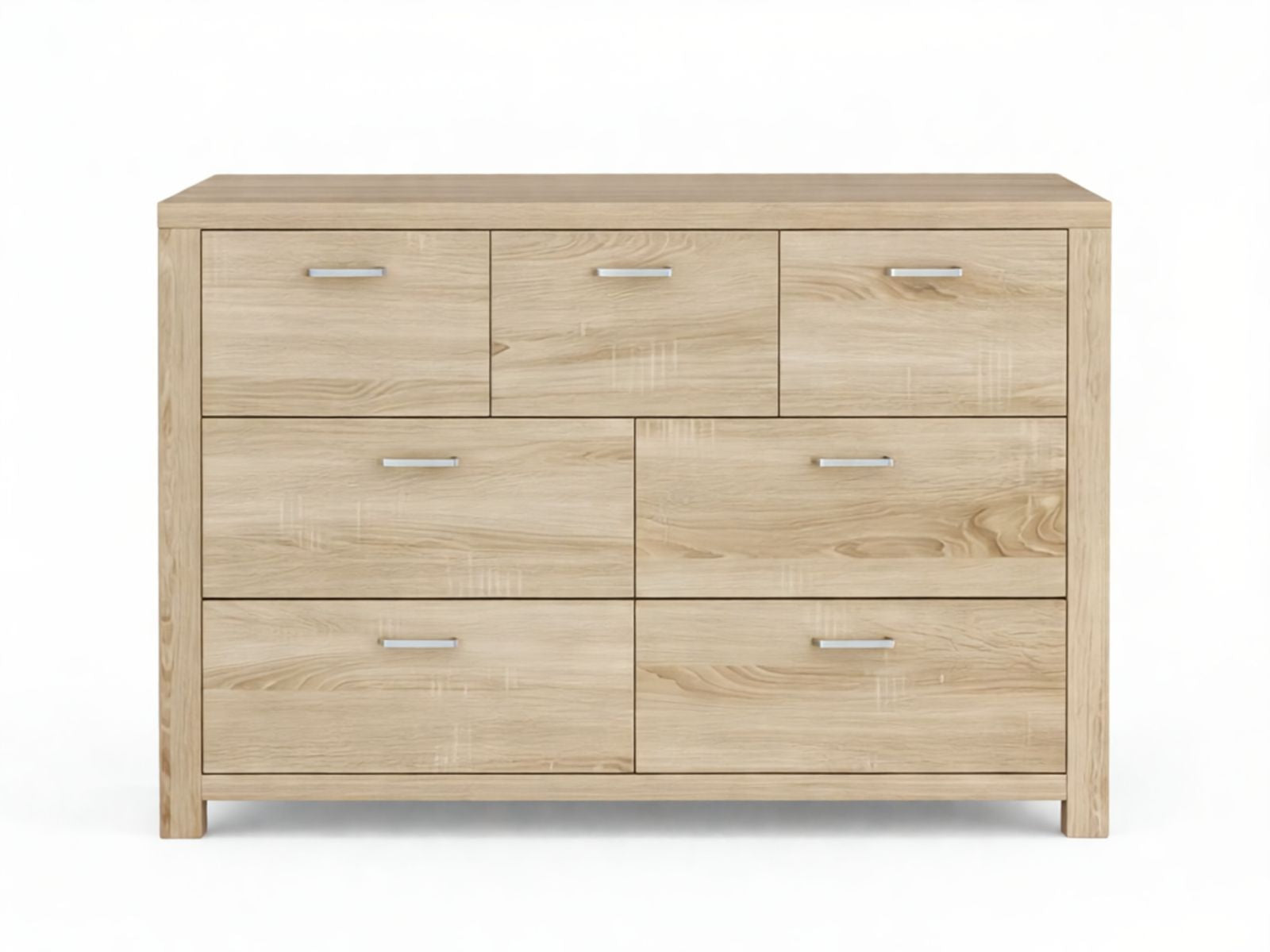 Skog 7-Drawer Lowboy | 120 cm Wide Wooden Chest | TSB Living NZ