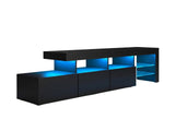Glansig LED Entertainment Unit - 220 cm