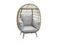 Standing Outdoor Egg Chair - Brown & Grey