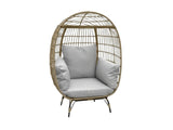 Standing Outdoor Egg Chair - Brown & Grey