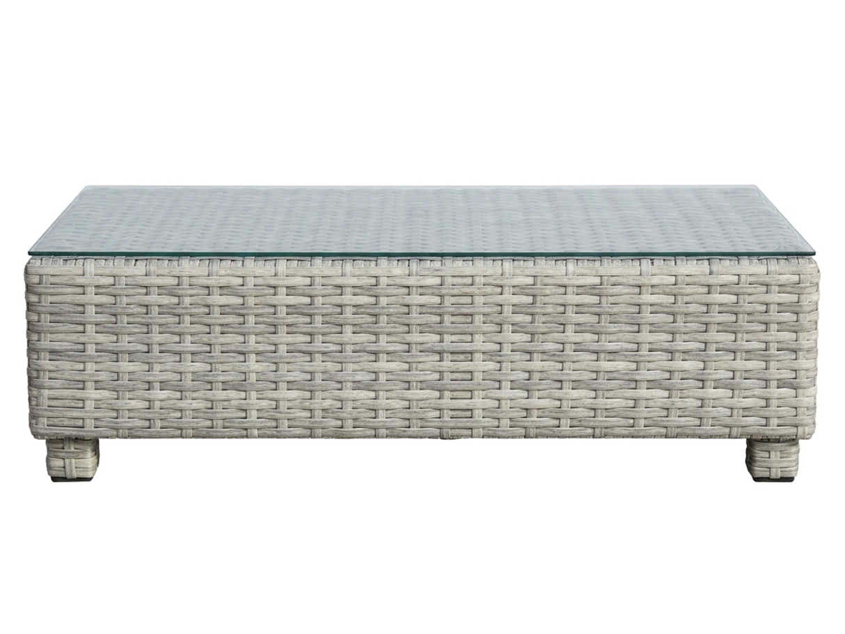 3-Piece Outdoor Sofa Set - Grey + Beige