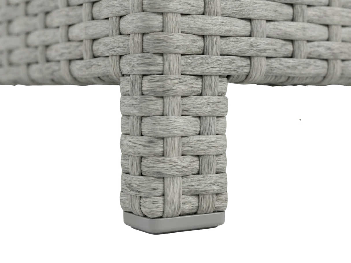 3-Piece Outdoor Sofa Set - Grey + Beige
