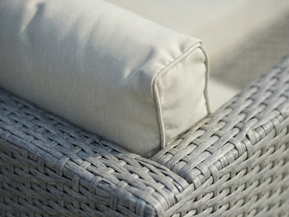 3-Piece Outdoor Sofa Set - Grey + Beige