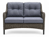 4-Piece Outdoor Sofa Set - Brown + Grey