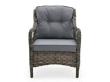 4-Piece Outdoor Sofa Set - Brown + Grey