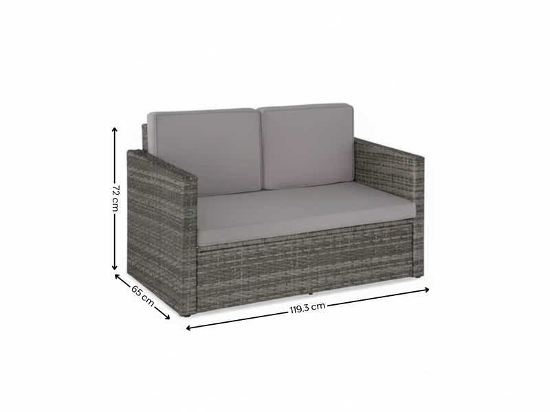 2pc Outdoor Sofa Set PE rattan