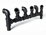 Wall-Mounted Pipe Wine Rack - 6 Bottle Holder