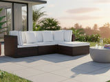Hampton 4PC PE Rattan Outdoor Sofa Set