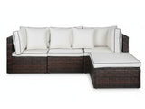 Hampton 4PC PE Rattan Outdoor Sofa Set