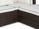 Hampton 4PC PE Rattan Outdoor Sofa Set