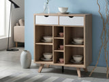 Sideboard / Buffet with Open Shelves - 91 cm