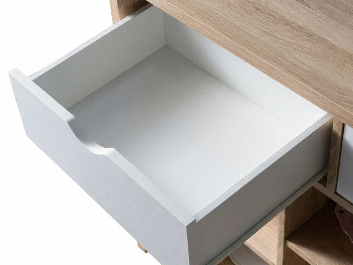 Sideboard / Buffet with Open Shelves - 91 cm