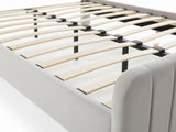 DS Edina Velvet Bed Frame Grey - Queen