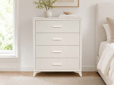 Delani 4-Drawer Tallboy - Cream