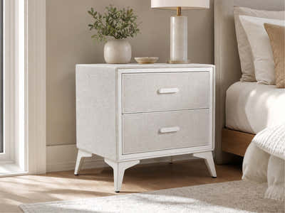 Delani Bedside Table - Cream