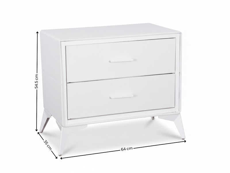 Delani Bedside Table - Cream