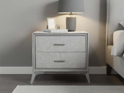 Delani Bedside Table - Grey