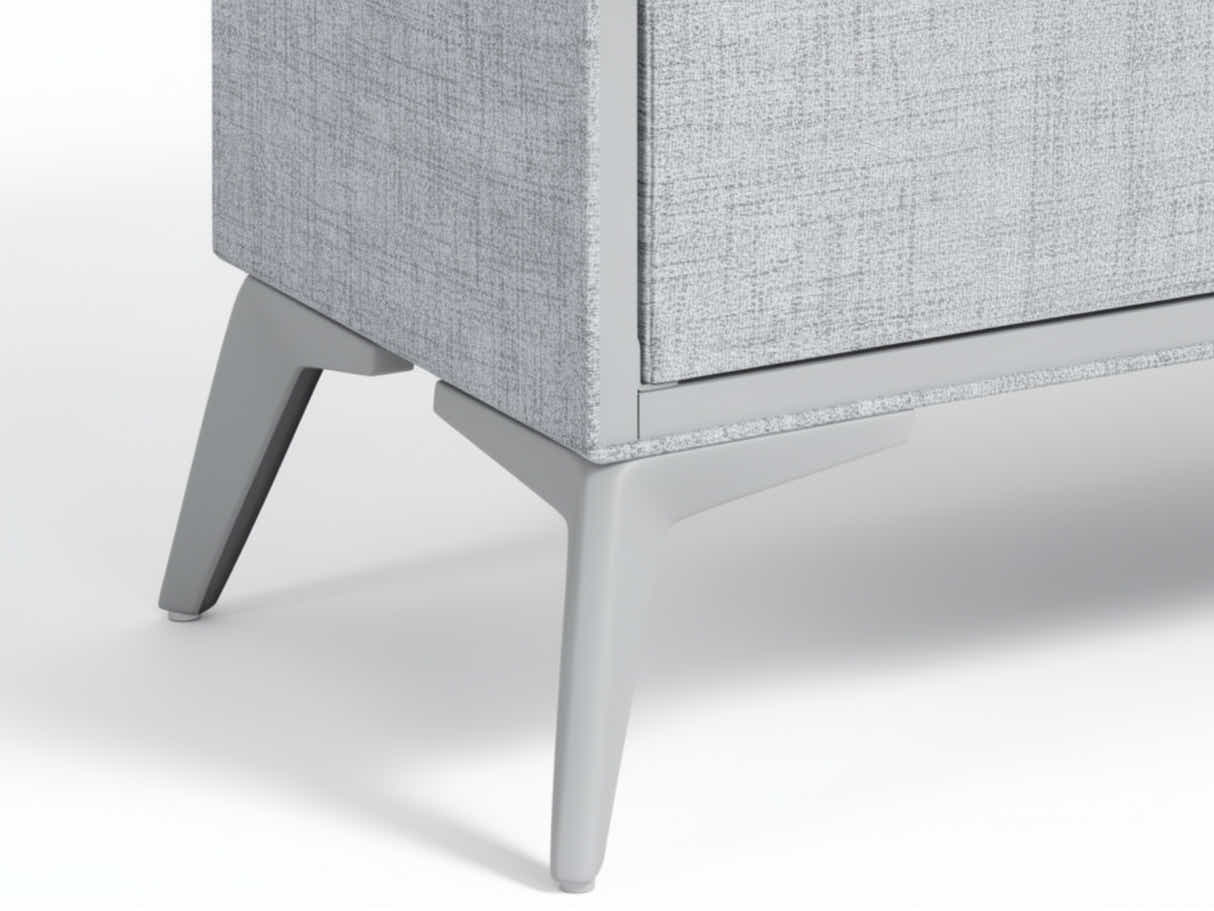 Delani Bedside Table - Grey