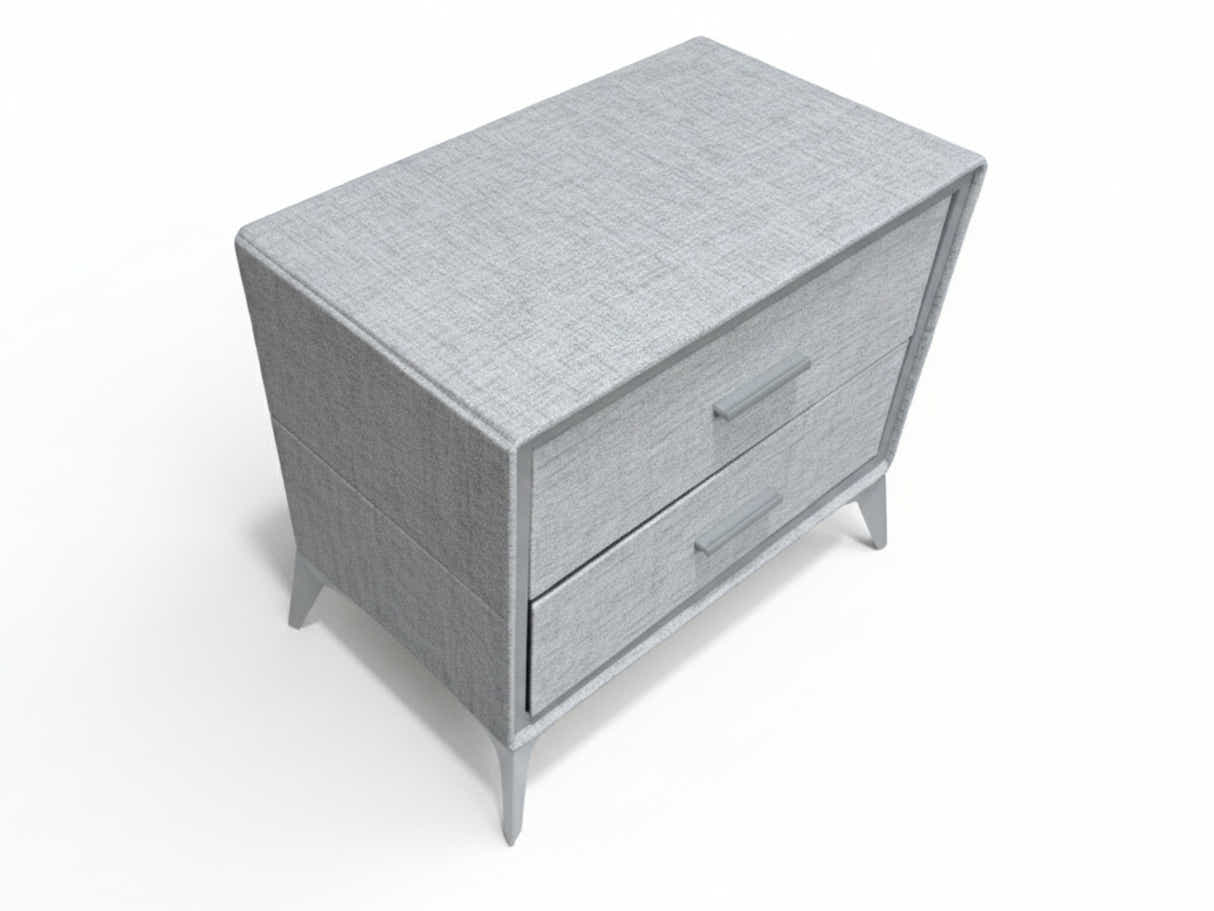 Delani Bedside Table - Grey