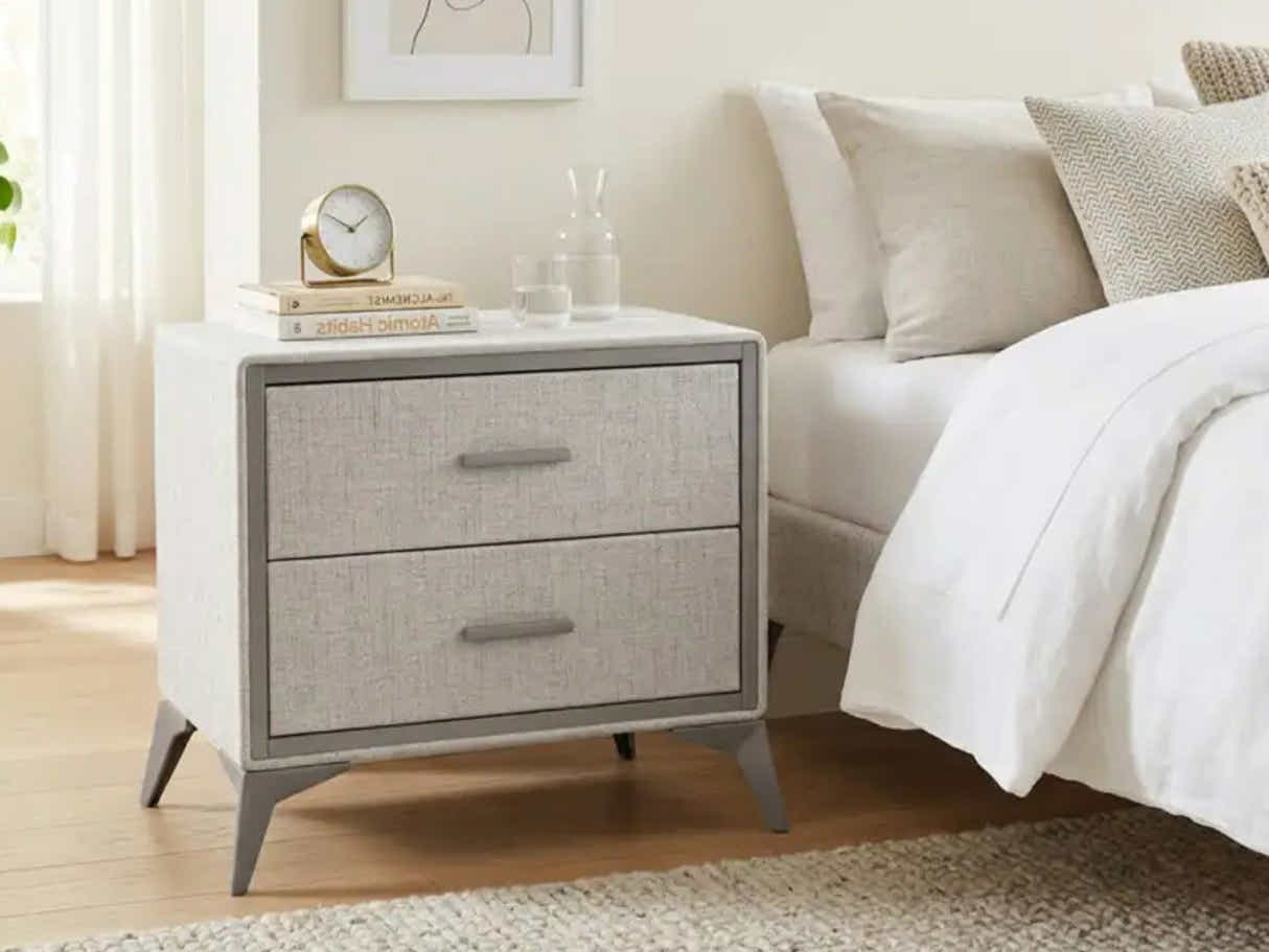 Delani Bedside Table - Grey