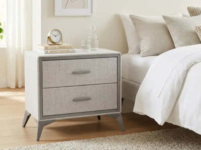 Delani Bedside Table - Grey
