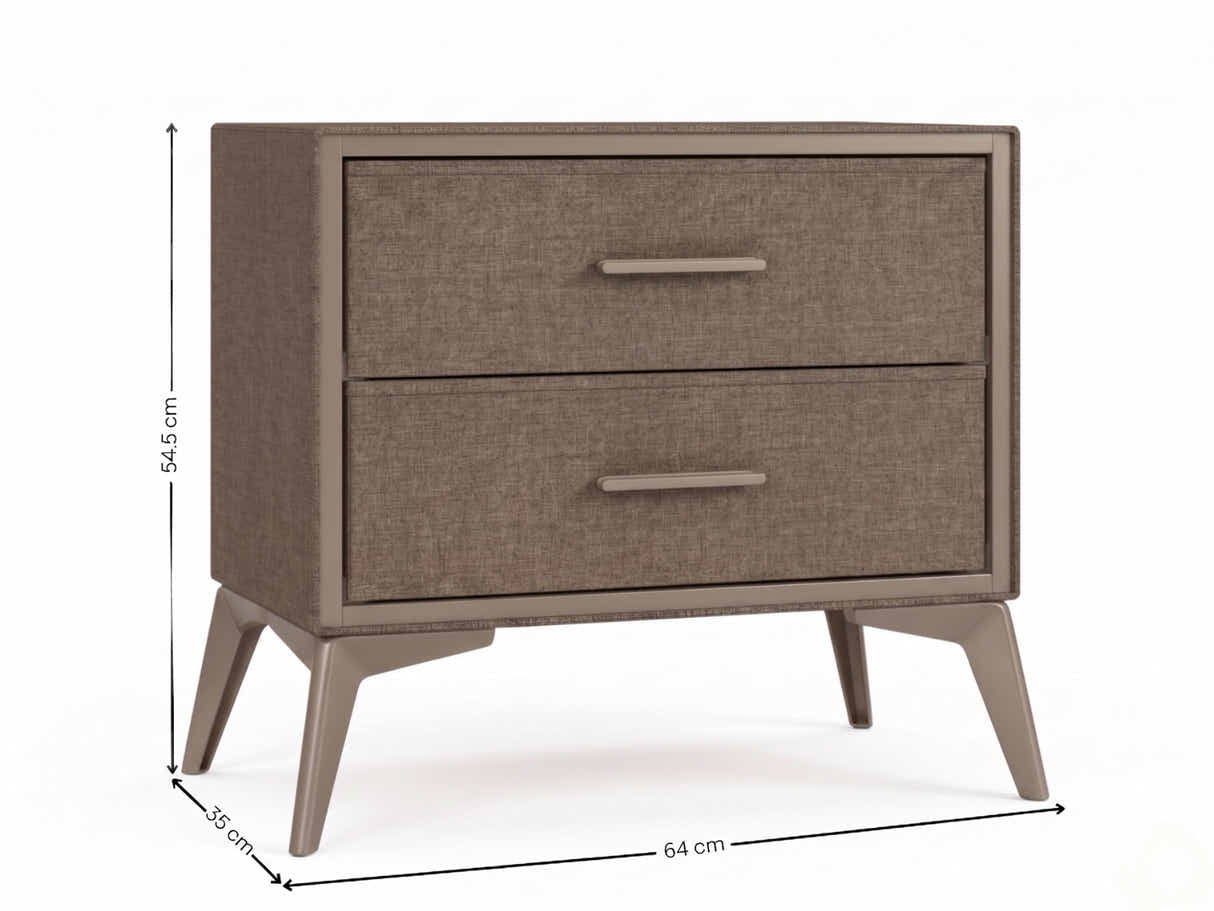 Delani Bedside Table - Brown