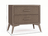 Delani Bedside Table - Brown