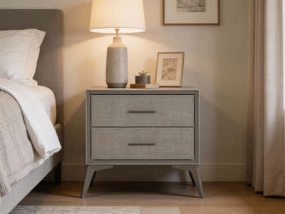 Delani Bedside Table - Brown