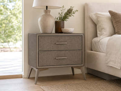 Delani Bedside Table - Brown
