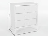 Delani 3-Drawer Chest - Cream