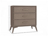 Delani 3-Drawer Chest - Brown