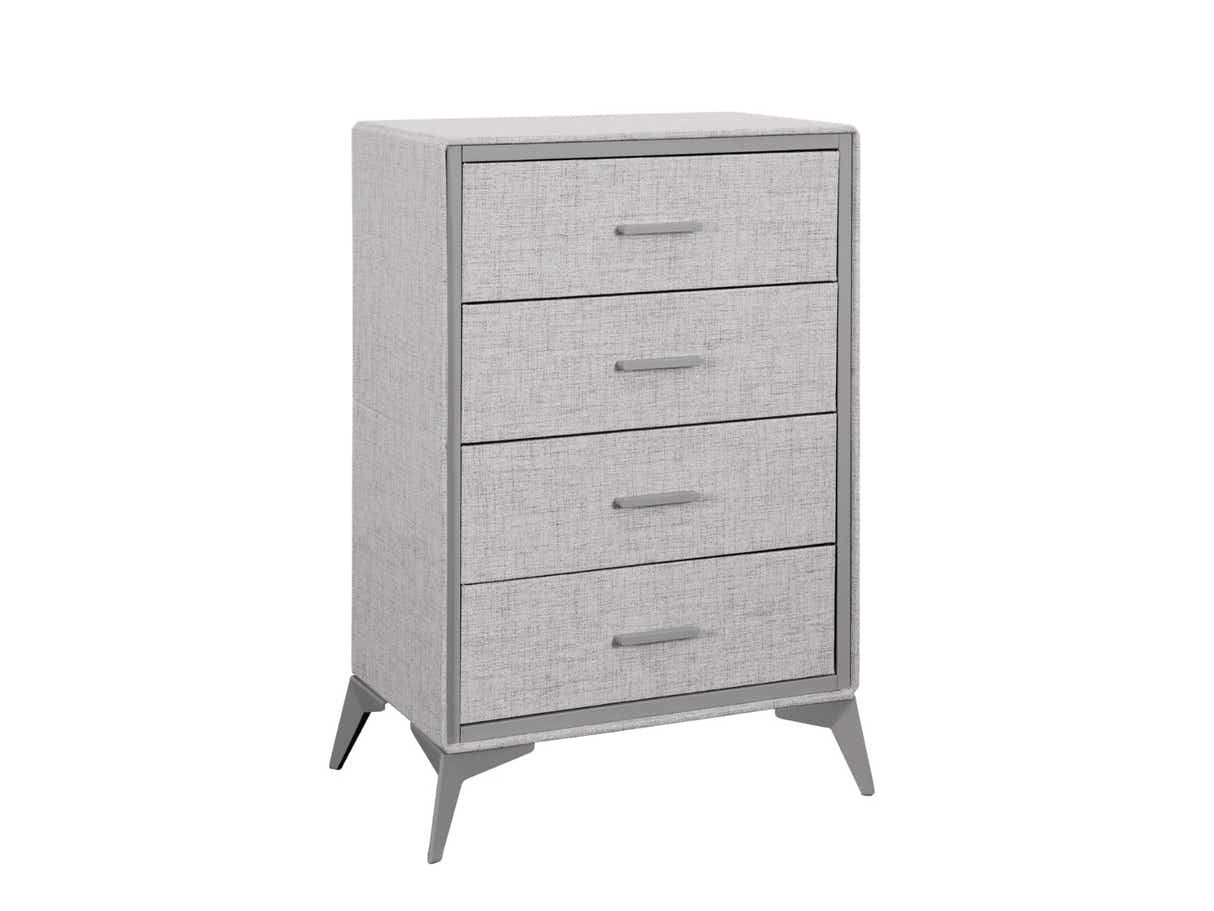Delani 4-Drawer Tallboy - Grey