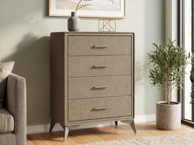 Delani 4-Drawer Tallboy - Brown