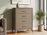 Delani 4-Drawer Tallboy - Brown